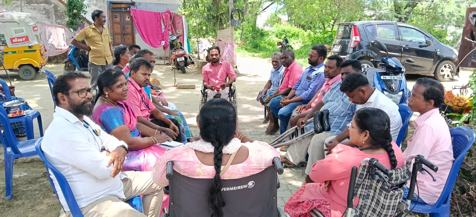 இன்று புது வசந்தம் மாற்றுத் திறனாளிகள் திருவள்ளூர் ஒன்றிய கூட்டமைப்பு மாதாந்திர கூட்டம் விளபாக்கம் பஞ்சாயத்தில் நடைபெற்றது 